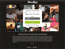 Tablet Screenshot of domsubdating.com